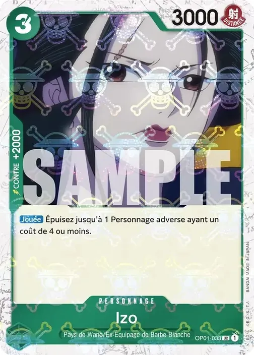 Carte One Piece française OP01-033 Izo (version 4)