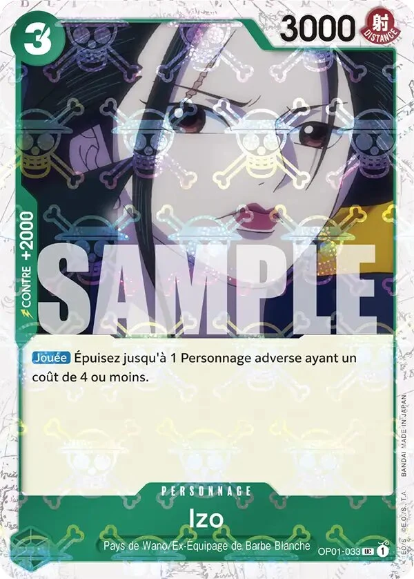 Carte One Piece française Izo OP01-033 UC