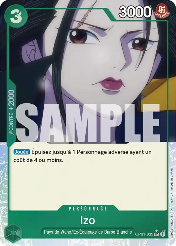 Carte One Piece française Izo OP01-033 UC