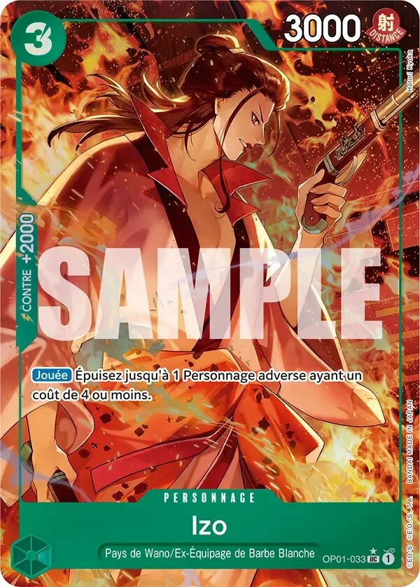 Carte One Piece française Izo OP01-033 UC