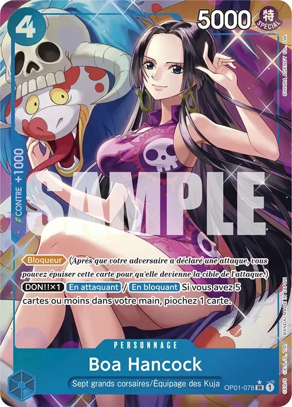 Carte One Piece française Boa Hancock OP01-078 SR