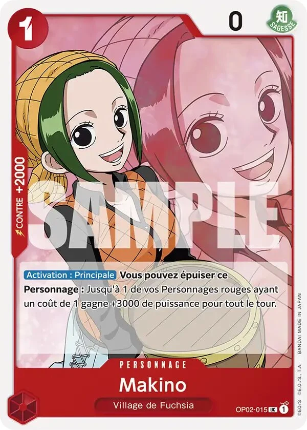 Carte One Piece française Makino OP02-015 UC