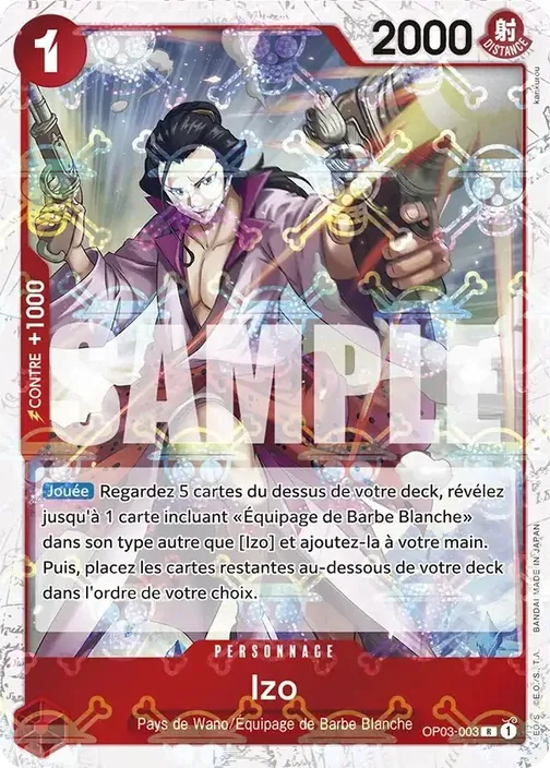 Carte One Piece française OP03-003 Izo (version 5)
