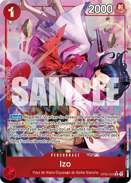 Carte One Piece française OP03-003 Izo (version 7)