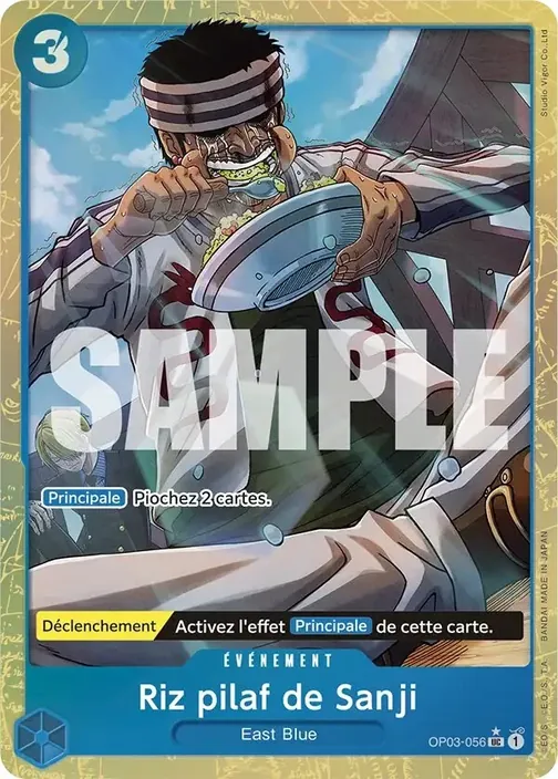 Carte One Piece française OP03-056 Riz pilaf de Sanji (version 5)