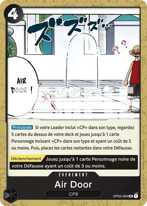 Carte One Piece française OP03-094 Air Door
