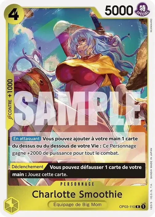 Carte One Piece française OP03-110 Charlotte Smoothie (version 3)
