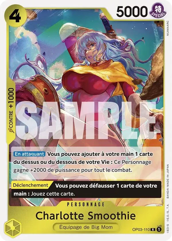 Carte One Piece française Charlotte Smoothie OP03-110 R