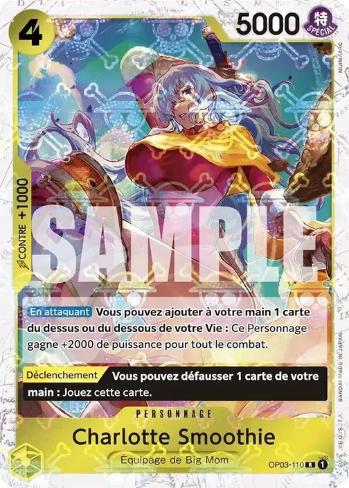 Carte One Piece française OP03-110 Charlotte Smoothie (version 4)