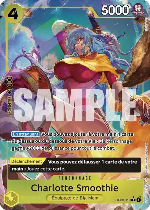 Carte One Piece française OP03-110 Charlotte Smoothie (version 5)
