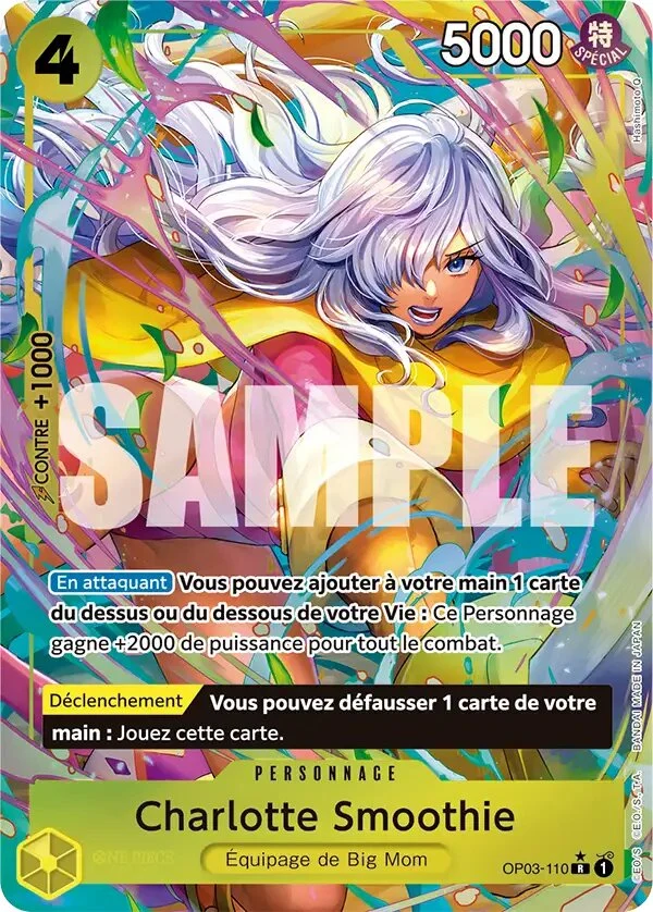 Carte One Piece française Charlotte Smoothie OP03-110 R