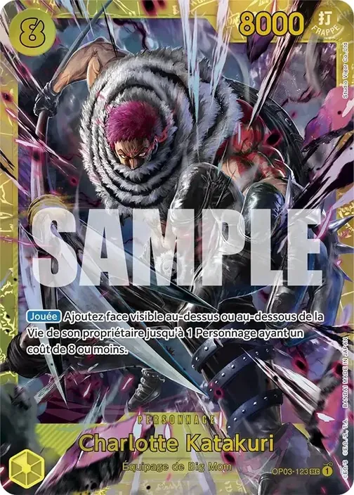 Carte One Piece française OP03-123 Charlotte Katakuri (version 4)