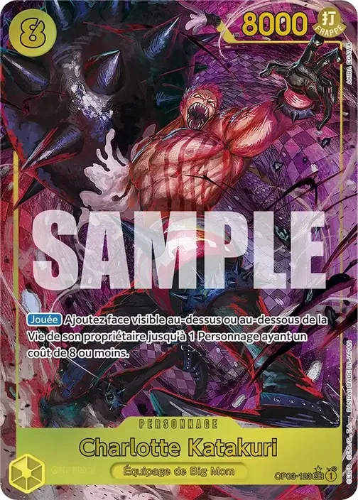 Carte One Piece française OP03-123 Charlotte Katakuri (version 5)