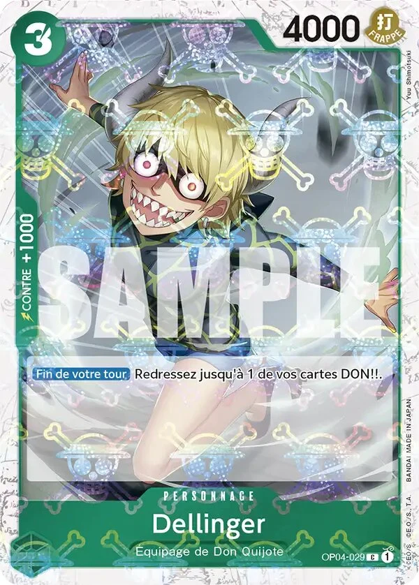 Carte One Piece française Dellinger OP04-029 C