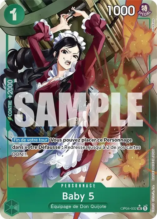 Carte One Piece française OP04-032 Baby 5 (version 4)