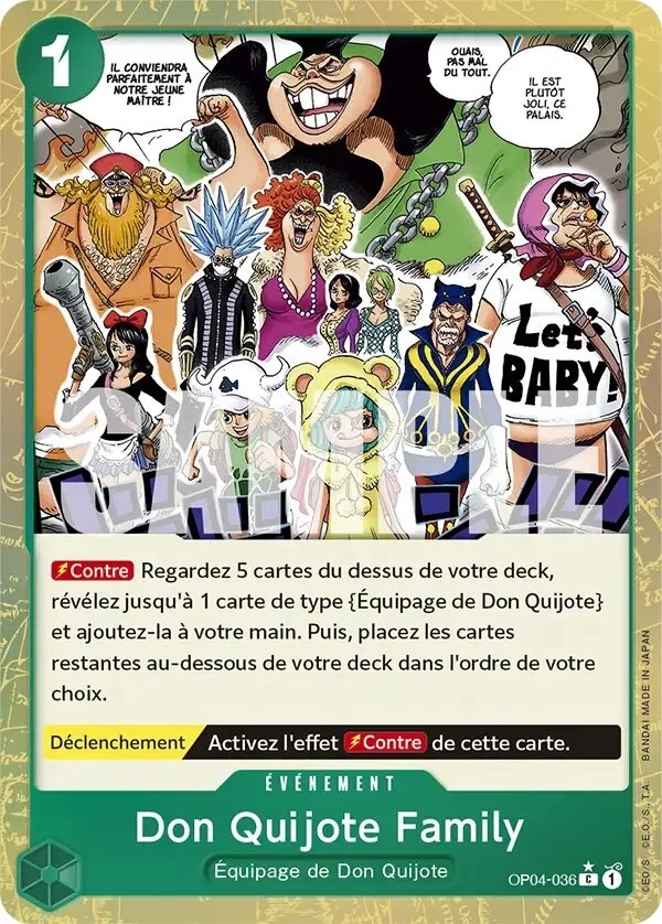 Carte One Piece française Don Quijote Family OP04-036 C