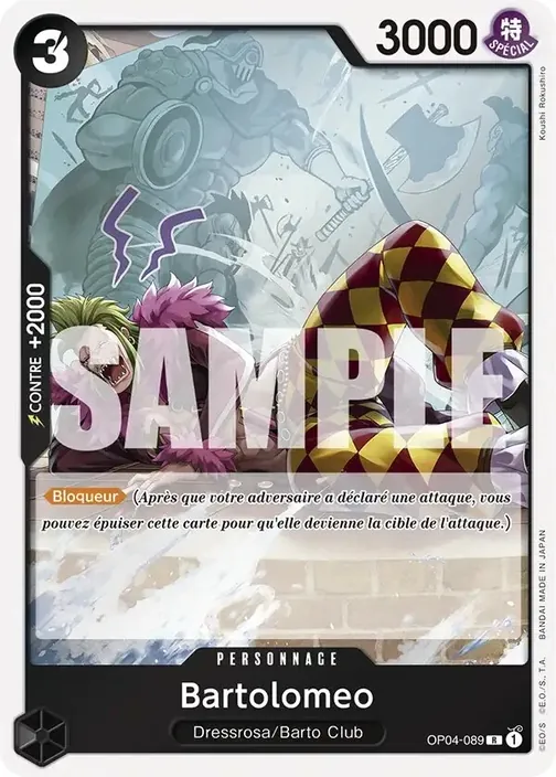 Carte One Piece française OP04-089 Bartolomeo (version 2)
