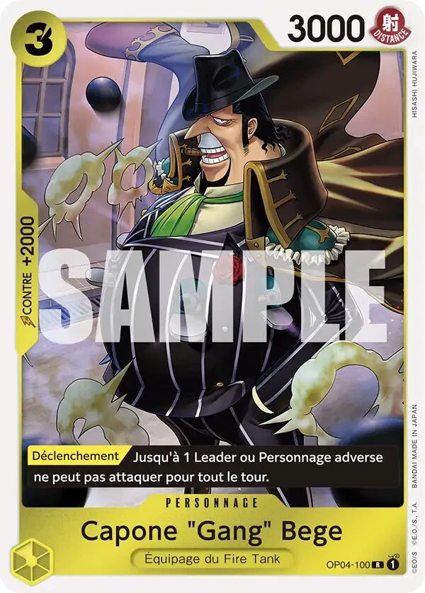 Carte One Piece française Capone "Gang" Bege OP04-100 R