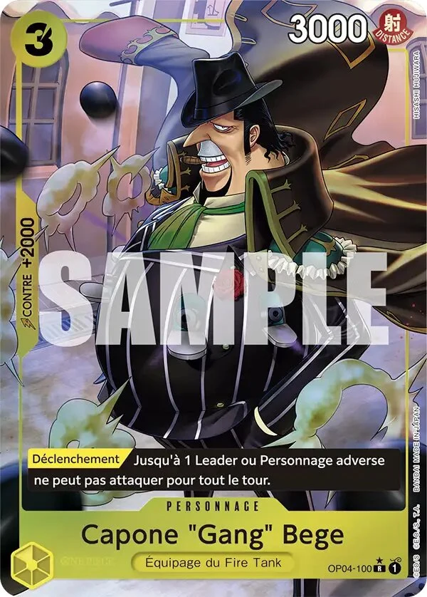 Carte One Piece française Capone "Gang" Bege OP04-100 R