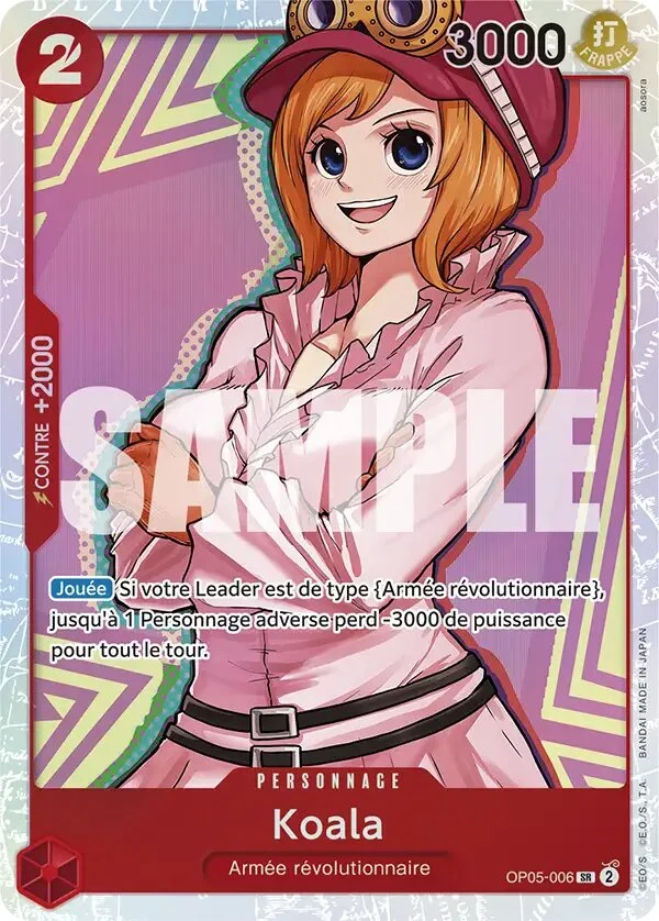 Carte One Piece française Koala OP05-006 SR
