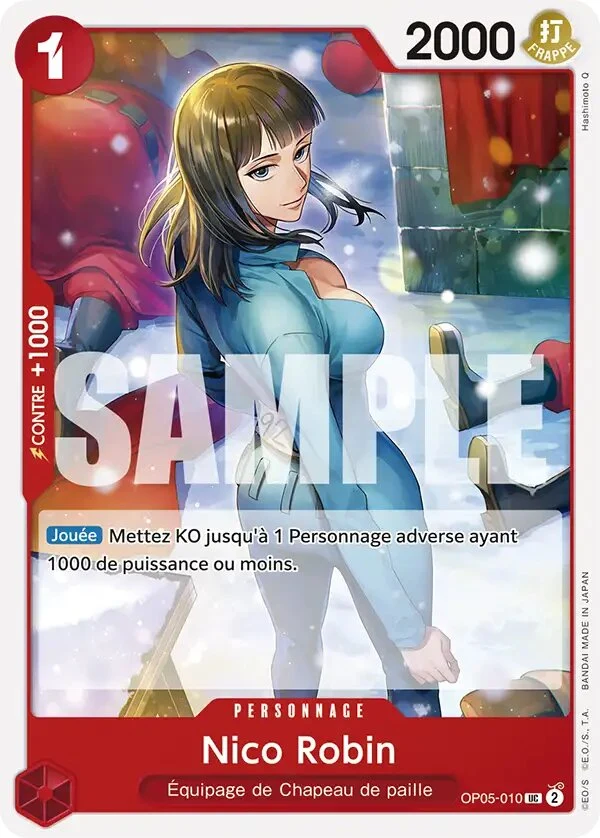 Carte One Piece française Nico Robin OP05-010 UC
