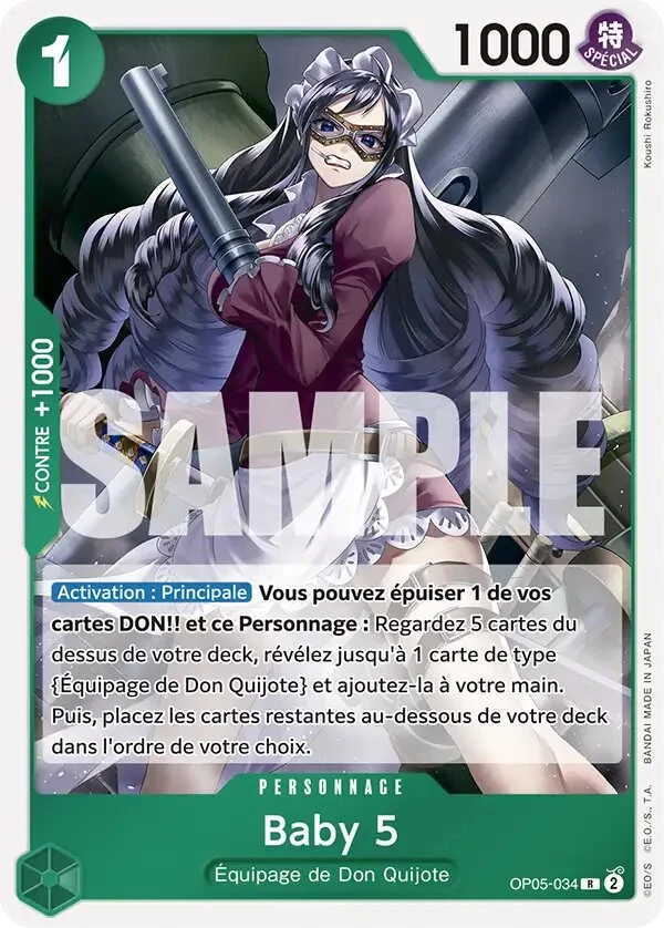 Carte One Piece française Baby 5 OP05-034 R
