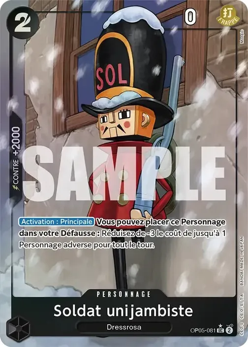 Carte One Piece française OP05-081 Soldat unijambiste (version 4)