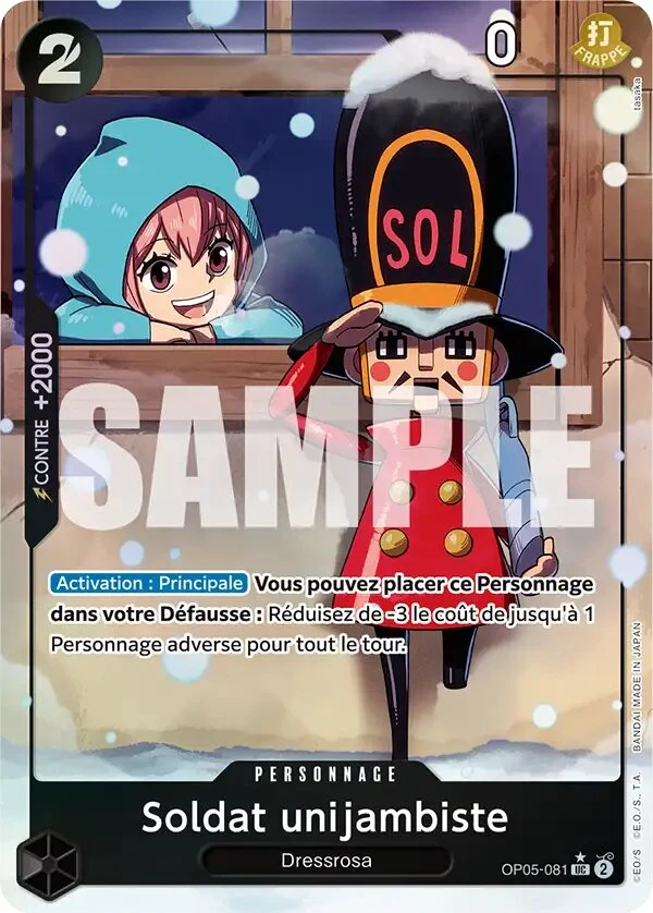 Carte One Piece française Soldat unijambiste OP05-081 UC