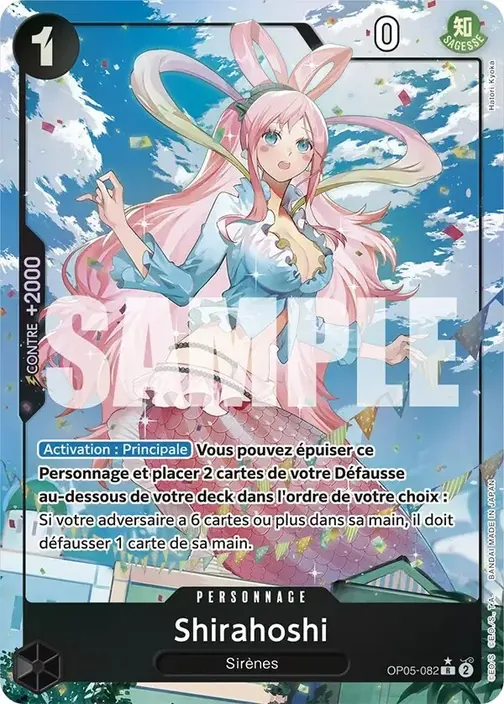 Carte One Piece française OP05-082 Shirahoshi (version 4)