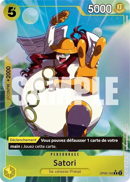 Carte One Piece française OP05-105 Satori (version 5)
