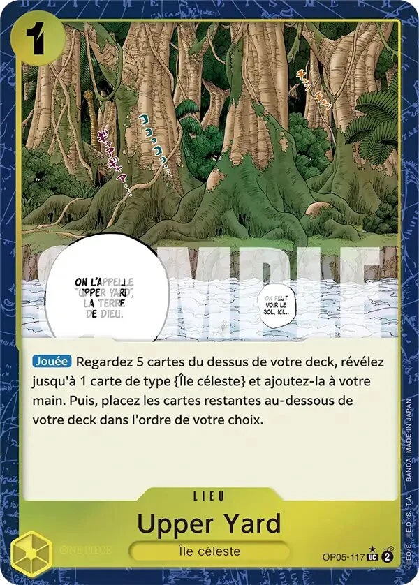 Carte One Piece française Upper Yard OP05-117 UC