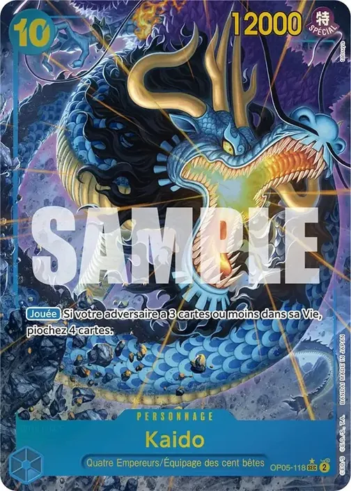 Carte One Piece française OP05-118 Kaido (version 4)