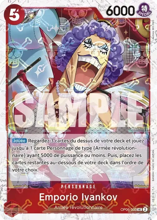 Carte One Piece française OP06-003 Emporio Ivankov (version 3)