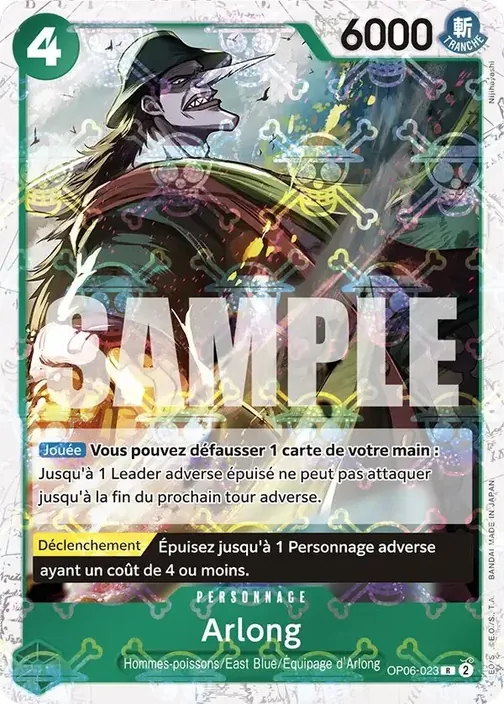 Carte One Piece française OP06-023 Arlong (version 3)