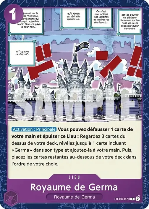 Carte One Piece française OP06-079 Royaume de Germa