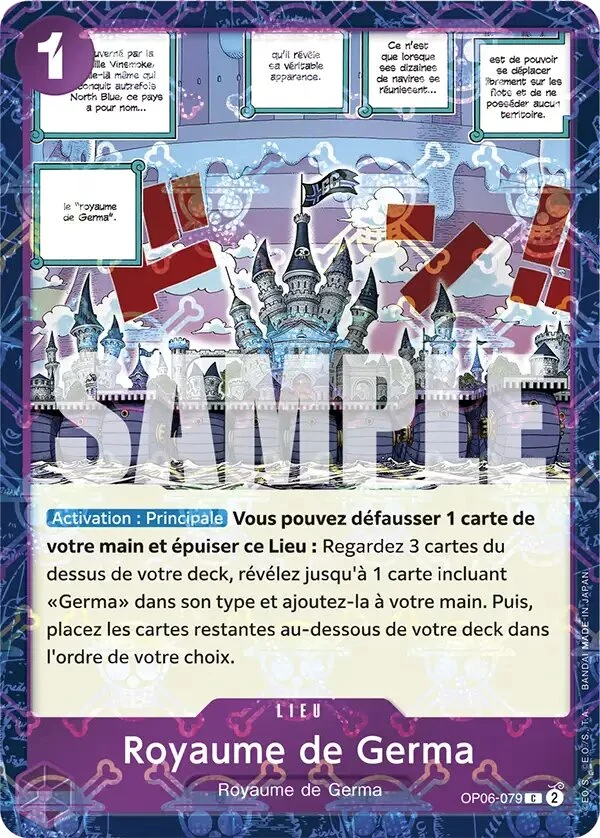 Carte One Piece française Royaume de Germa OP06-079 C
