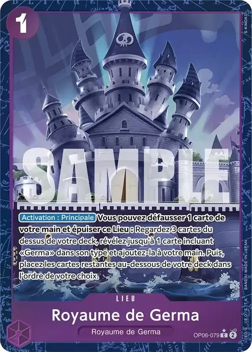 Carte One Piece française OP06-079 Royaume de Germa (version 5)