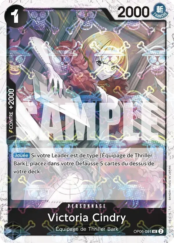 Carte One Piece française Victoria Cindry OP06-091 UC