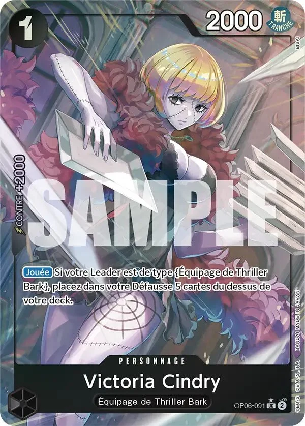 Carte One Piece française Victoria Cindry OP06-091 UC