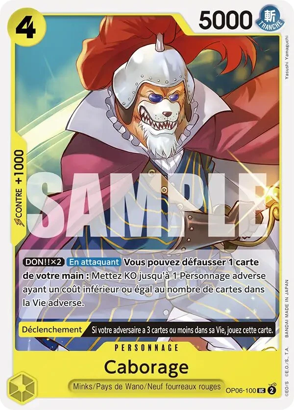 Carte One Piece française Caborage OP06-100 UC