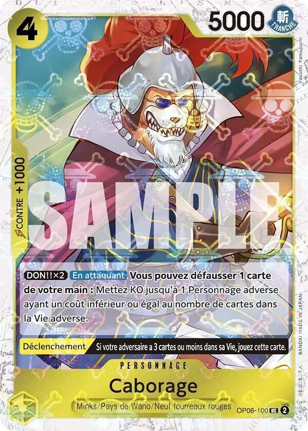 Carte One Piece française Caborage OP06-100 UC