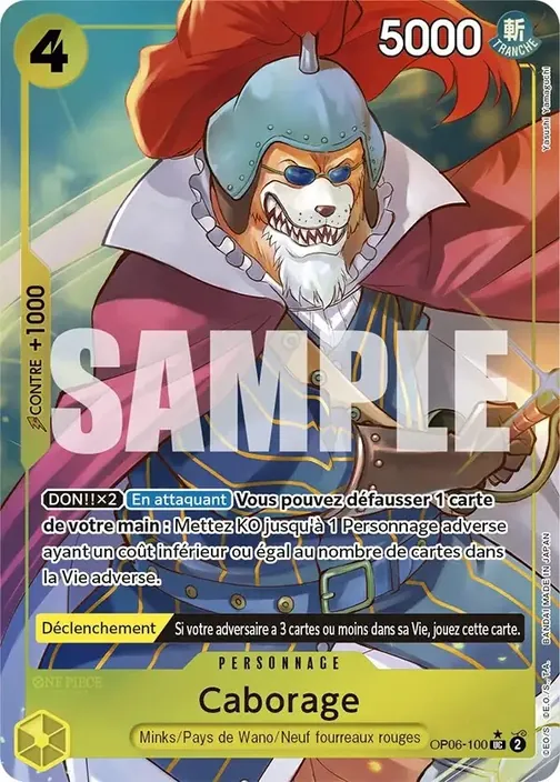 Carte One Piece française OP06-100 Caborage (version 4)