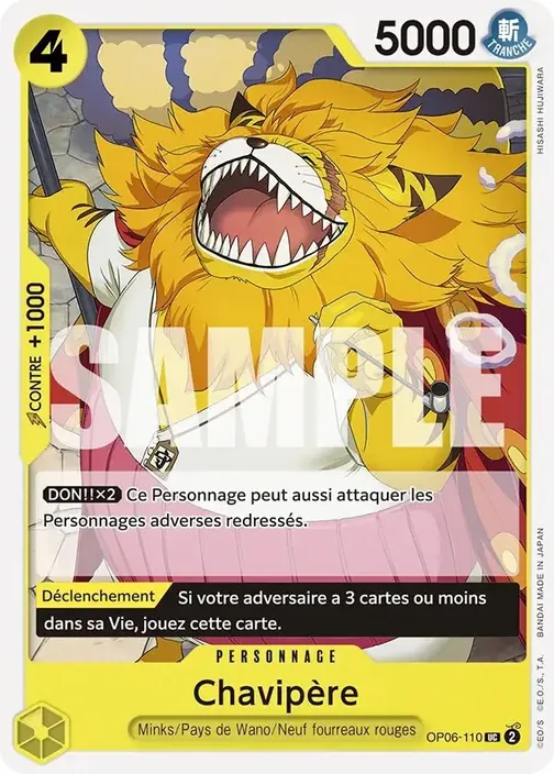 Carte One Piece française OP06-110 Chavipère (version 3)