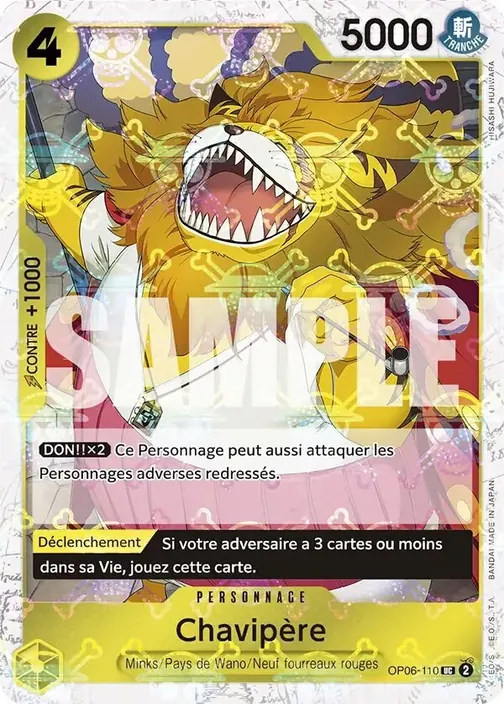 Carte One Piece française OP06-110 Chavipère (version 4)