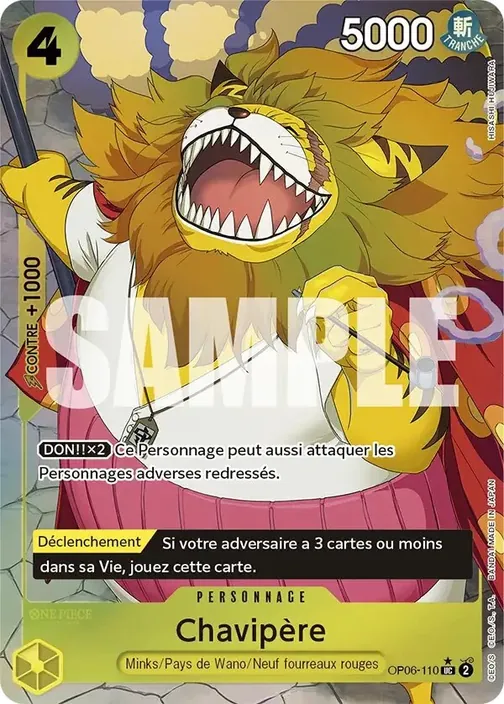 Carte One Piece française OP06-110 Chavipère (version 5)