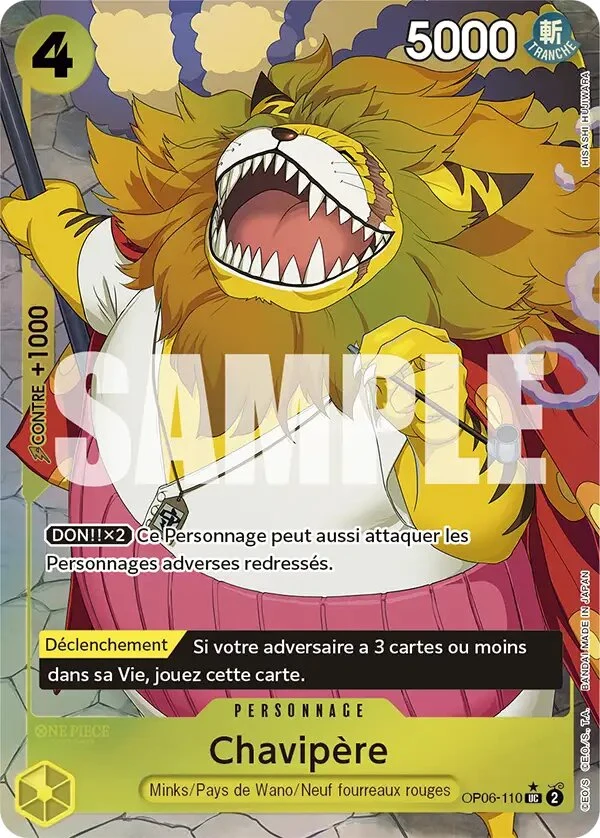 Carte One Piece française Chavipère OP06-110 UC