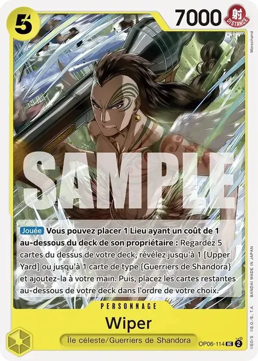 Carte One Piece française OP06-114 Wiper (version 2)