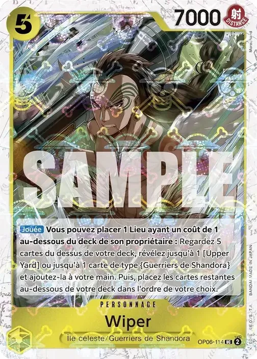 Carte One Piece française OP06-114 Wiper (version 3)