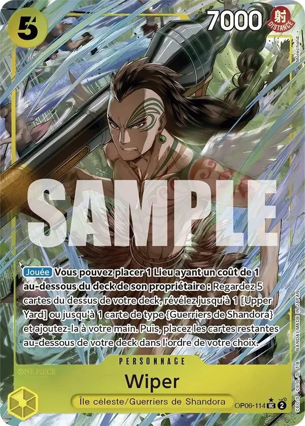 Carte One Piece française Wiper OP06-114 UC
