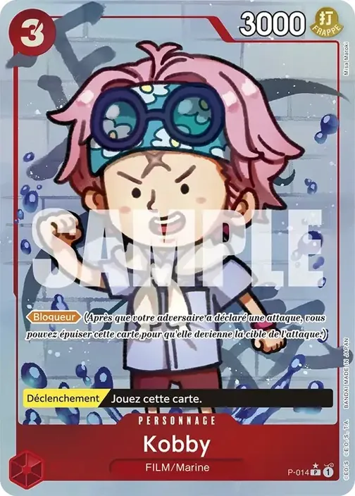 Carte One Piece française P-014 Kobby (version 4)